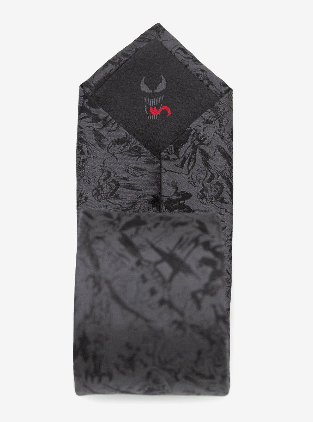 Corbata Marvel Venom gris oscuro de seda para hombre