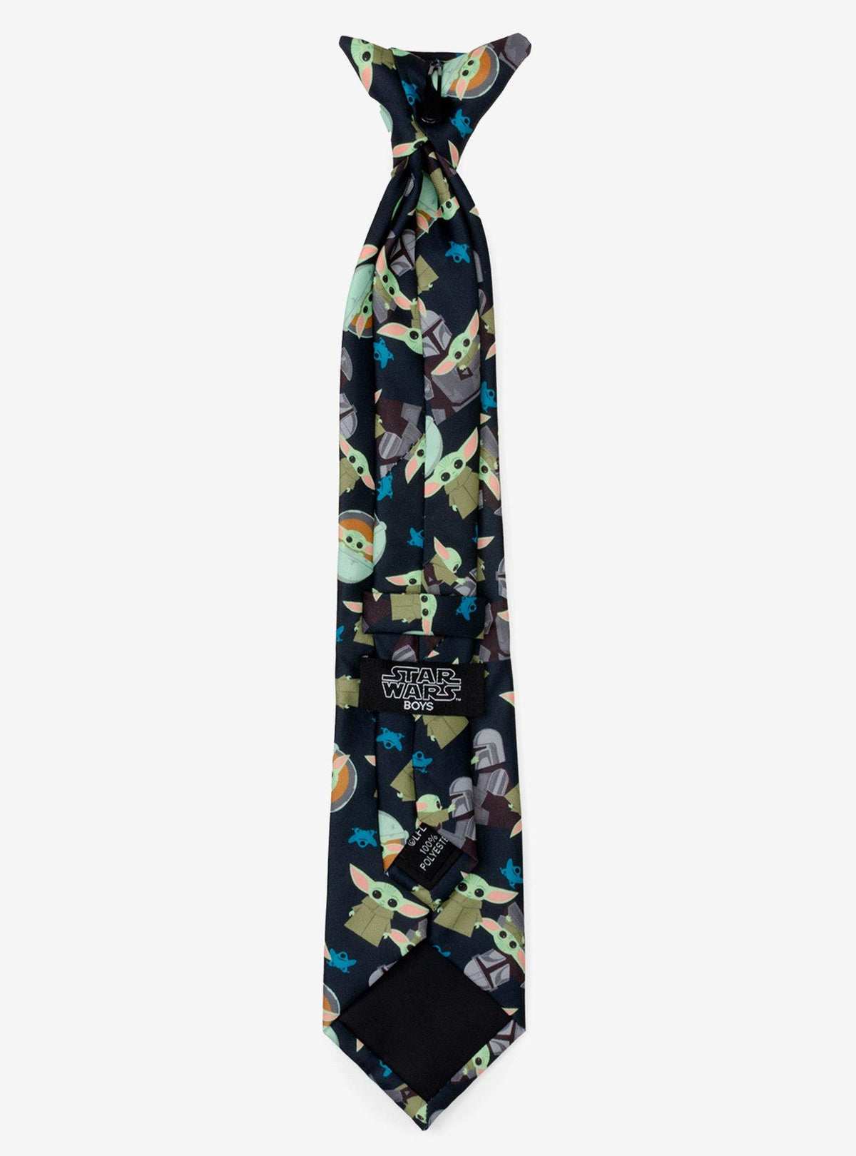 Corbata azul marino Star Wars Mando y Grogu para niños