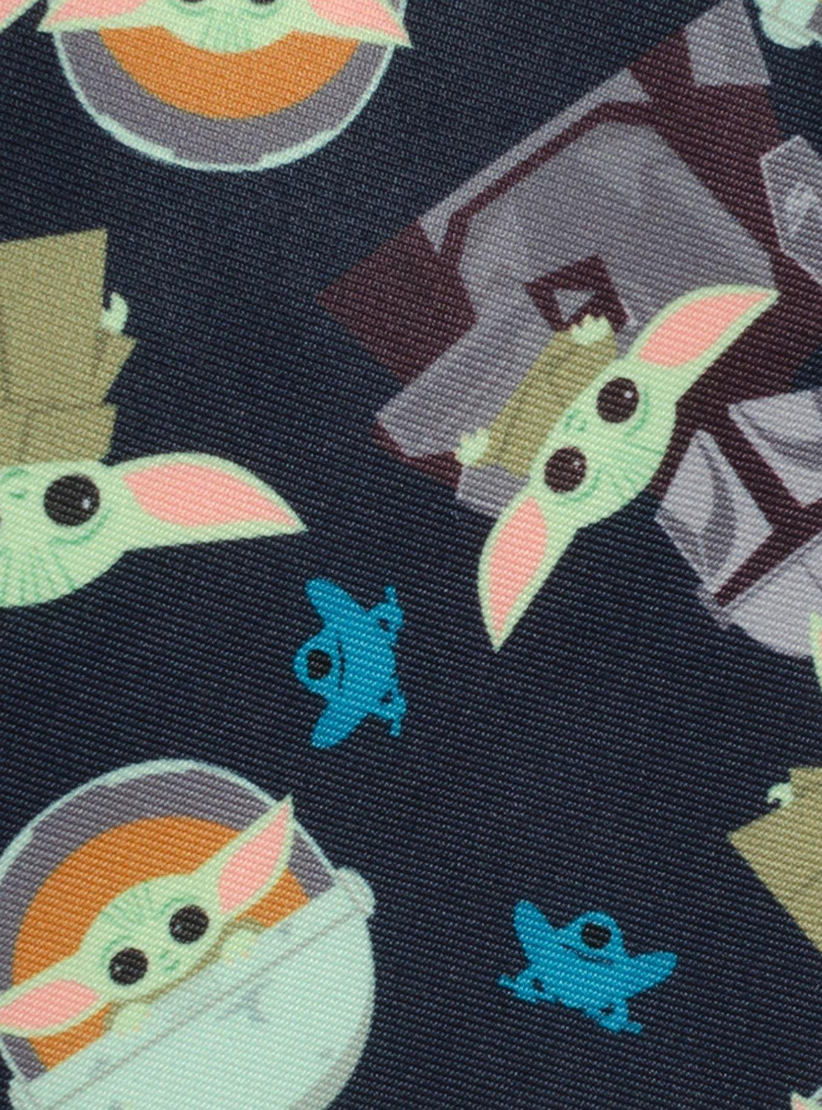 Corbata azul marino Star Wars Mando y Grogu para niños