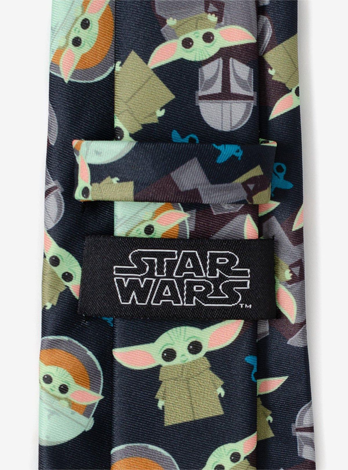 Corbata azul marino Star Wars: The Mandalorian, Mando y Grogu