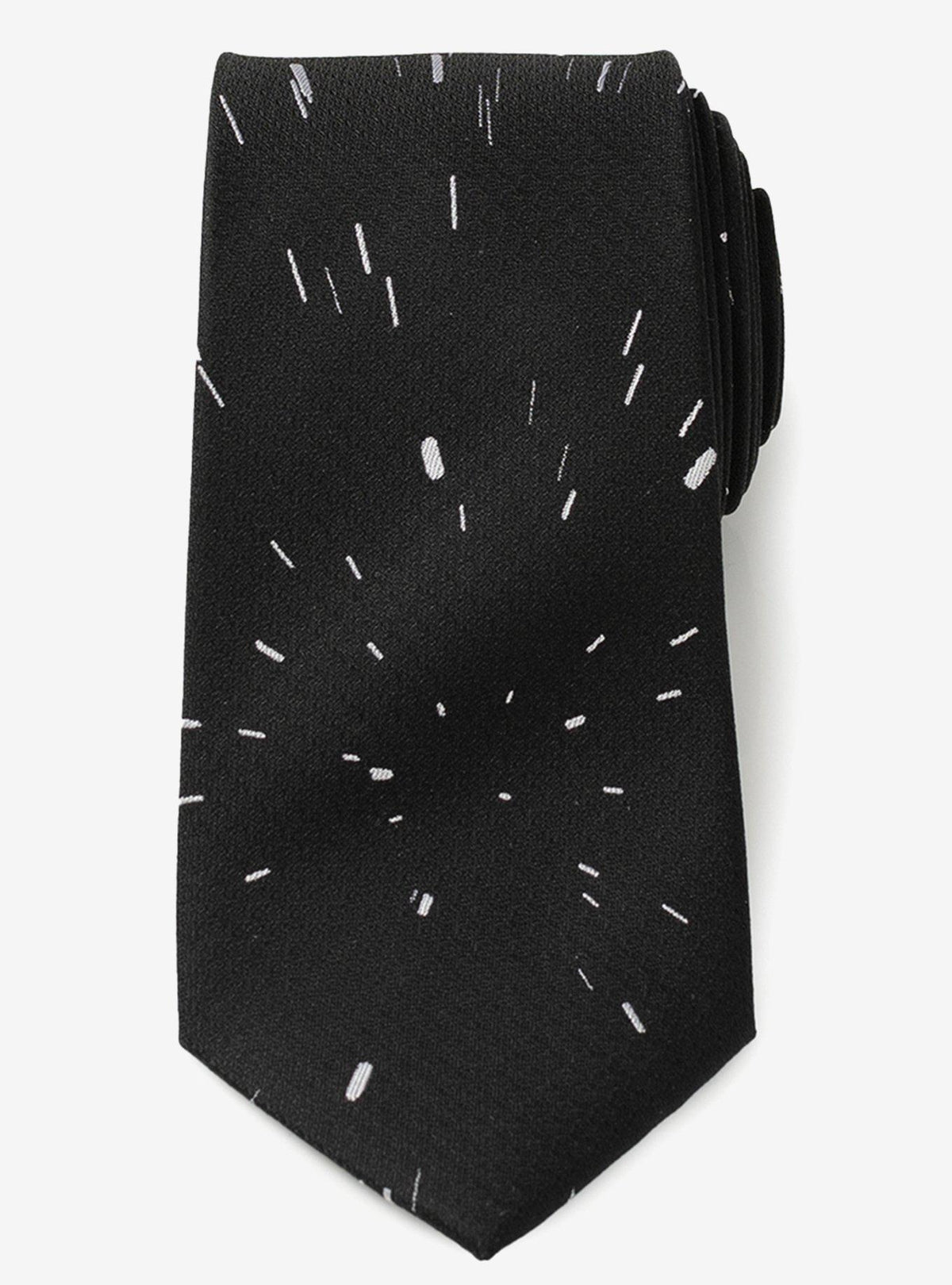 Corbata negra Star Wars con mensaje oculto