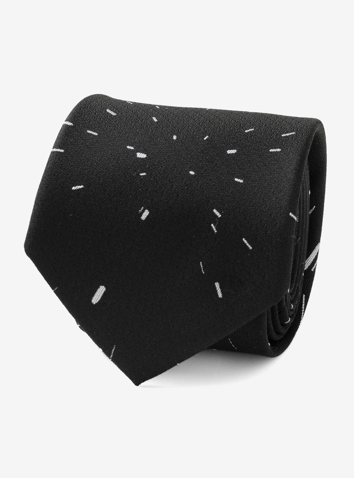 Corbata negra Star Wars con mensaje oculto
