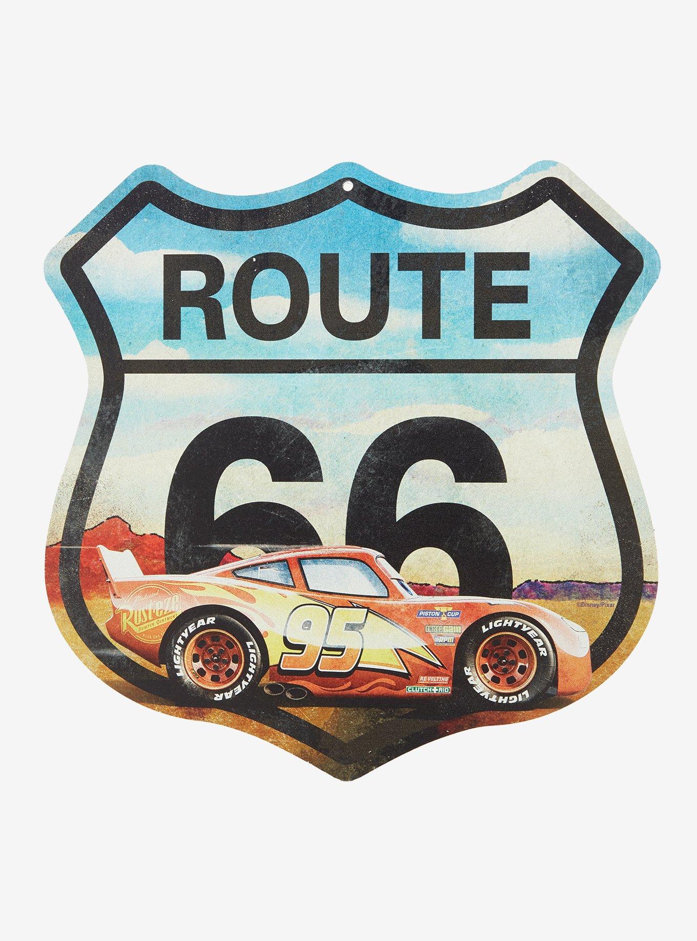Cuadro de pared Cars Lightning McQueen Route 66