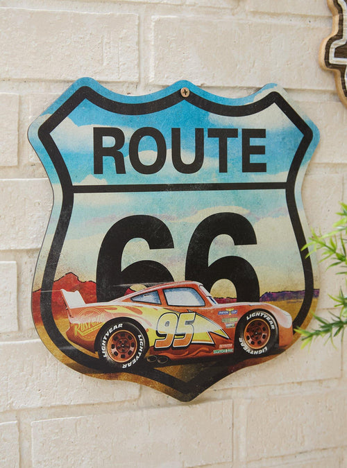 Cuadro de pared Cars Lightning McQueen Route 66