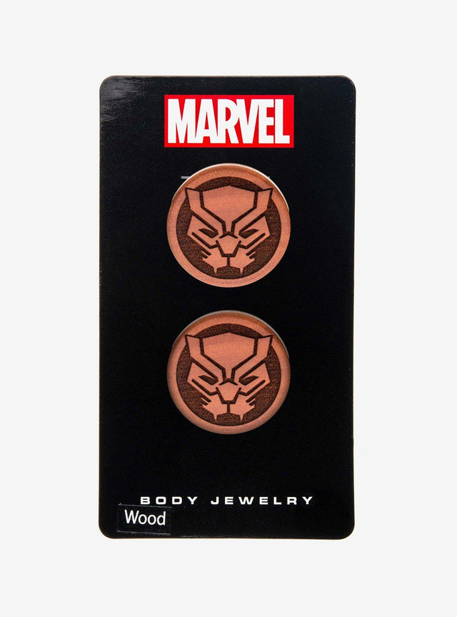Set de 2 tapones de madera Black Panther