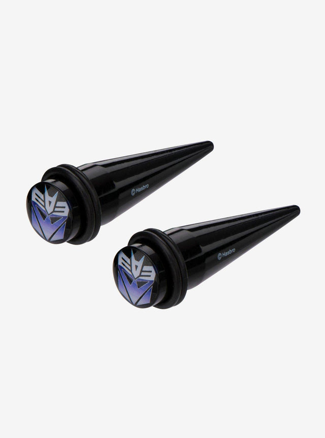 Expansores acrílicos Decepticon de Transformers, 2 unidades