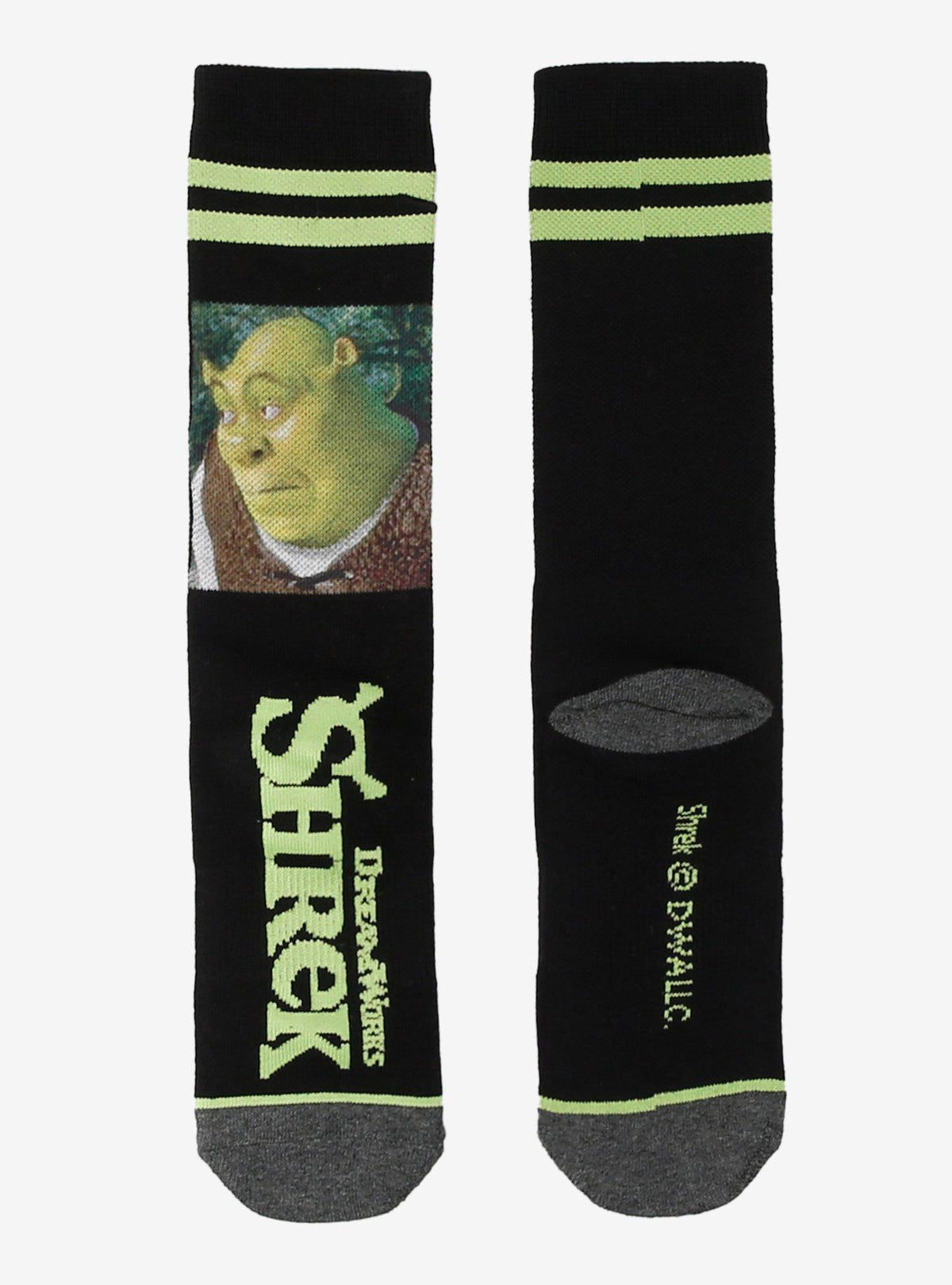 Calcetines Shrek con franjas deportivas