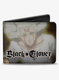 Billetera bifold verde Black Clover de Asta y Licht
