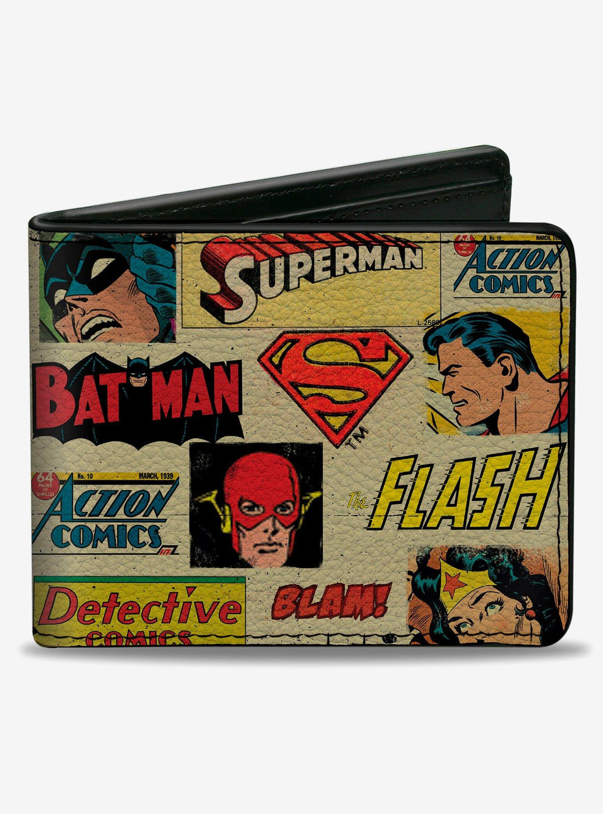 Billetera bifold retro de Justice League