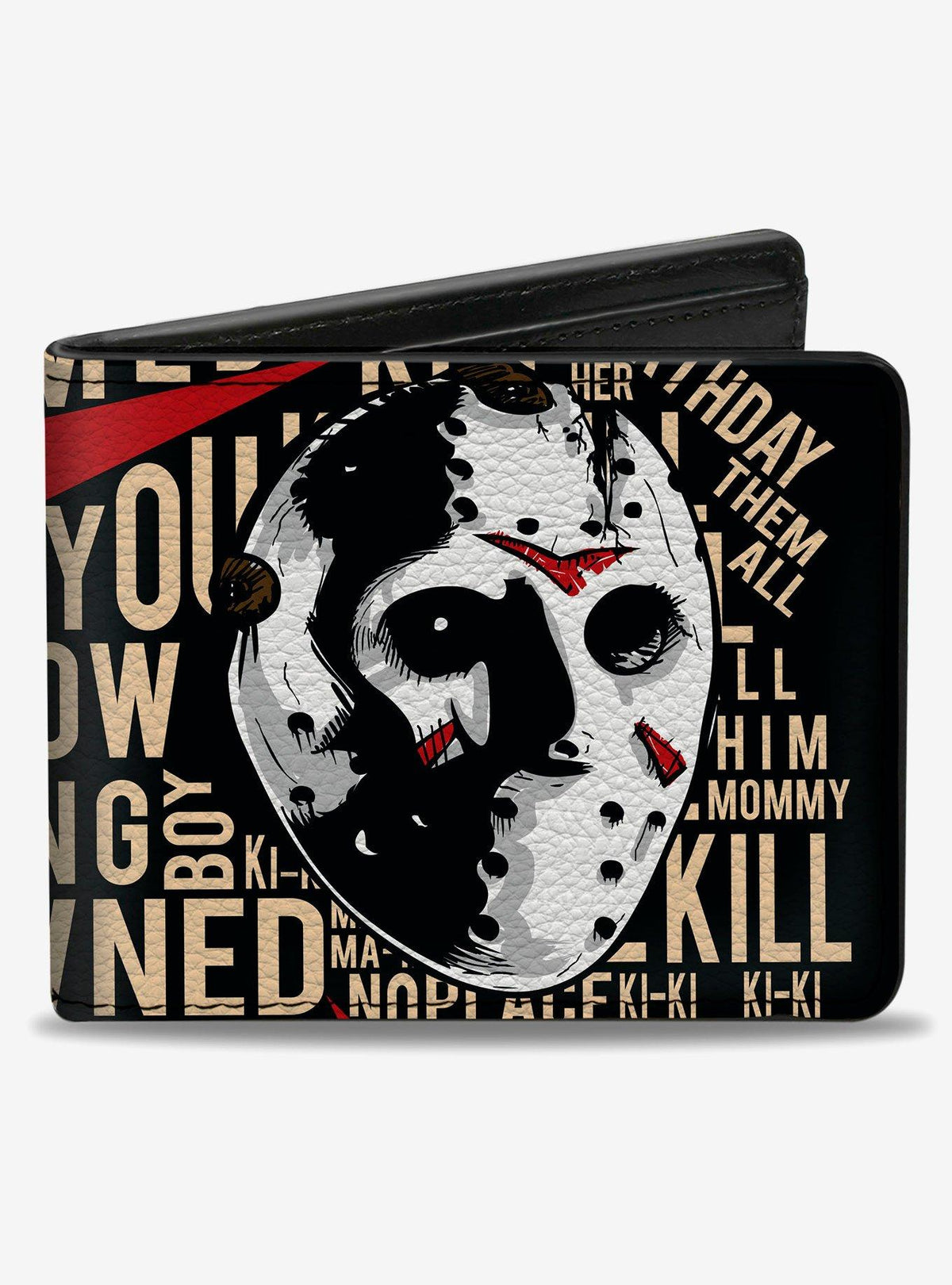 Billetera plegable Friday the 13th con máscara de Jason
