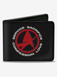 Billetera plegable Star Trek: insignia de valores