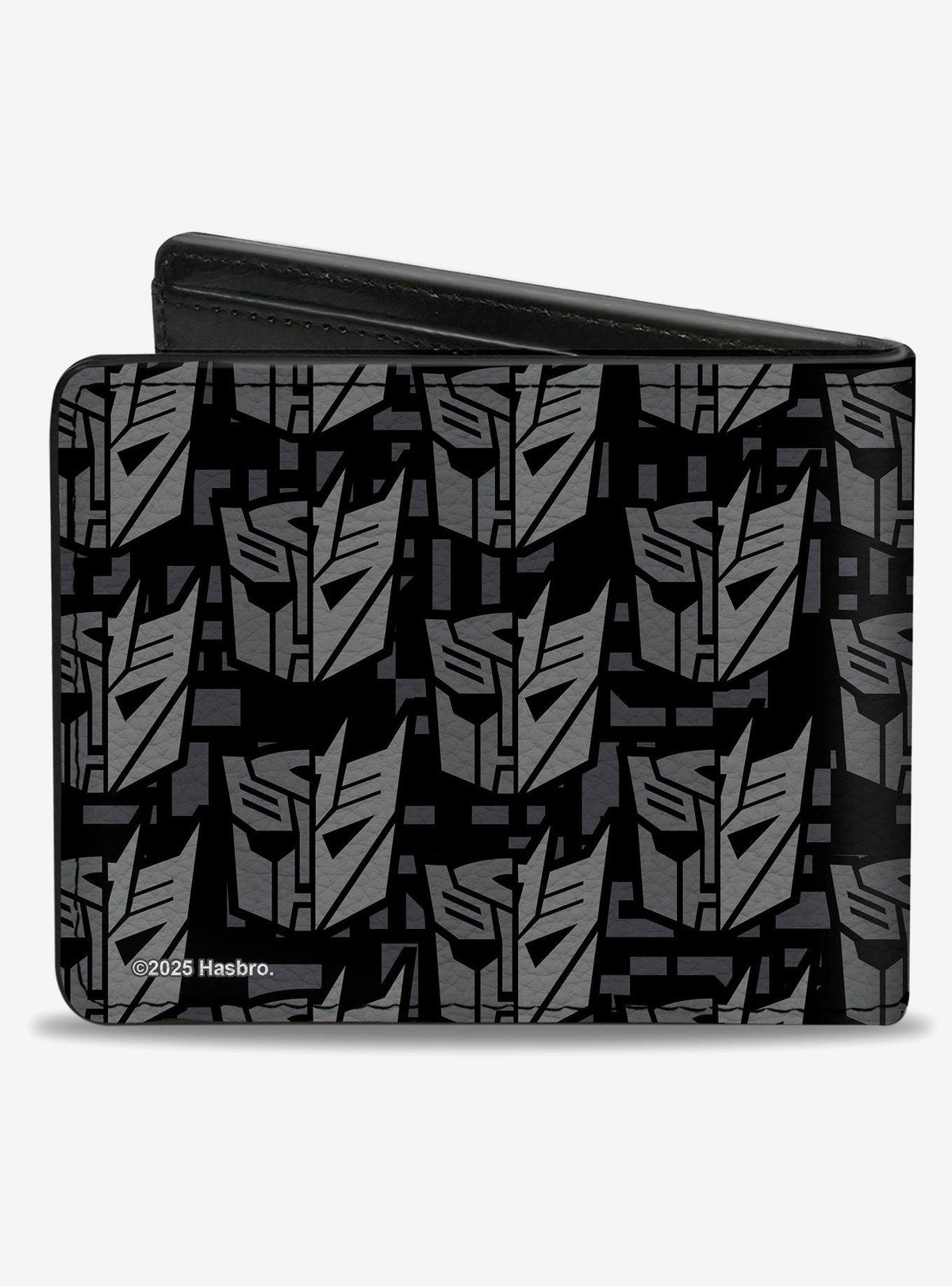 Billetera Transformers con íconos Autobot y Decepticon
