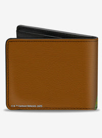 Billetera bifold Cow and Chicken «¿Qué te pasa en la cabeza?»