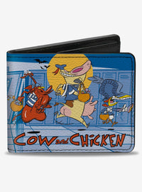 Billetera Vaca y Pollito con Guy corriendo