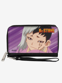 Billetera morada de Gen Asagiri de Dr. Stone