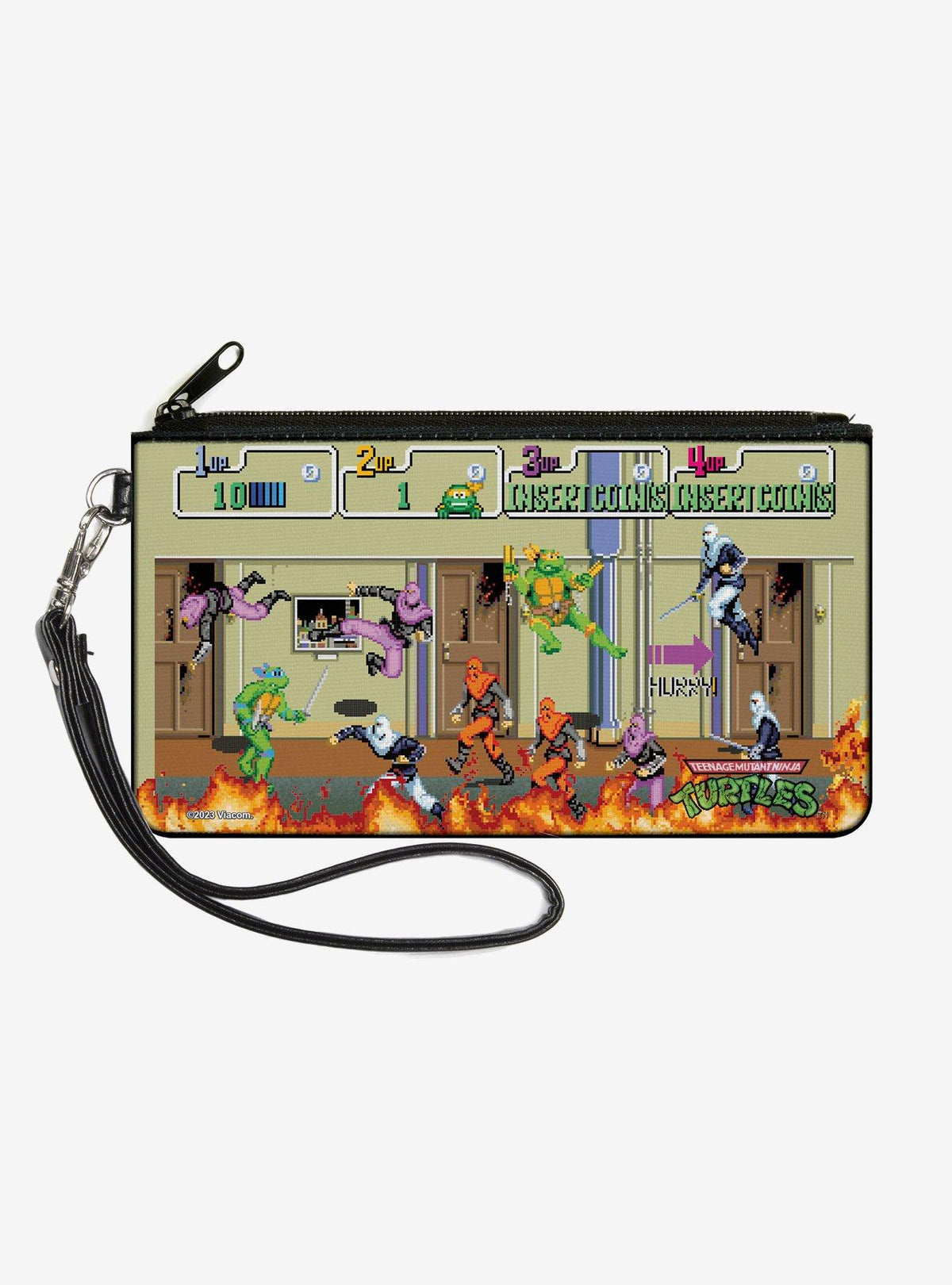 Billetera con cierre Las Tortugas Ninja: batalla 8-bit