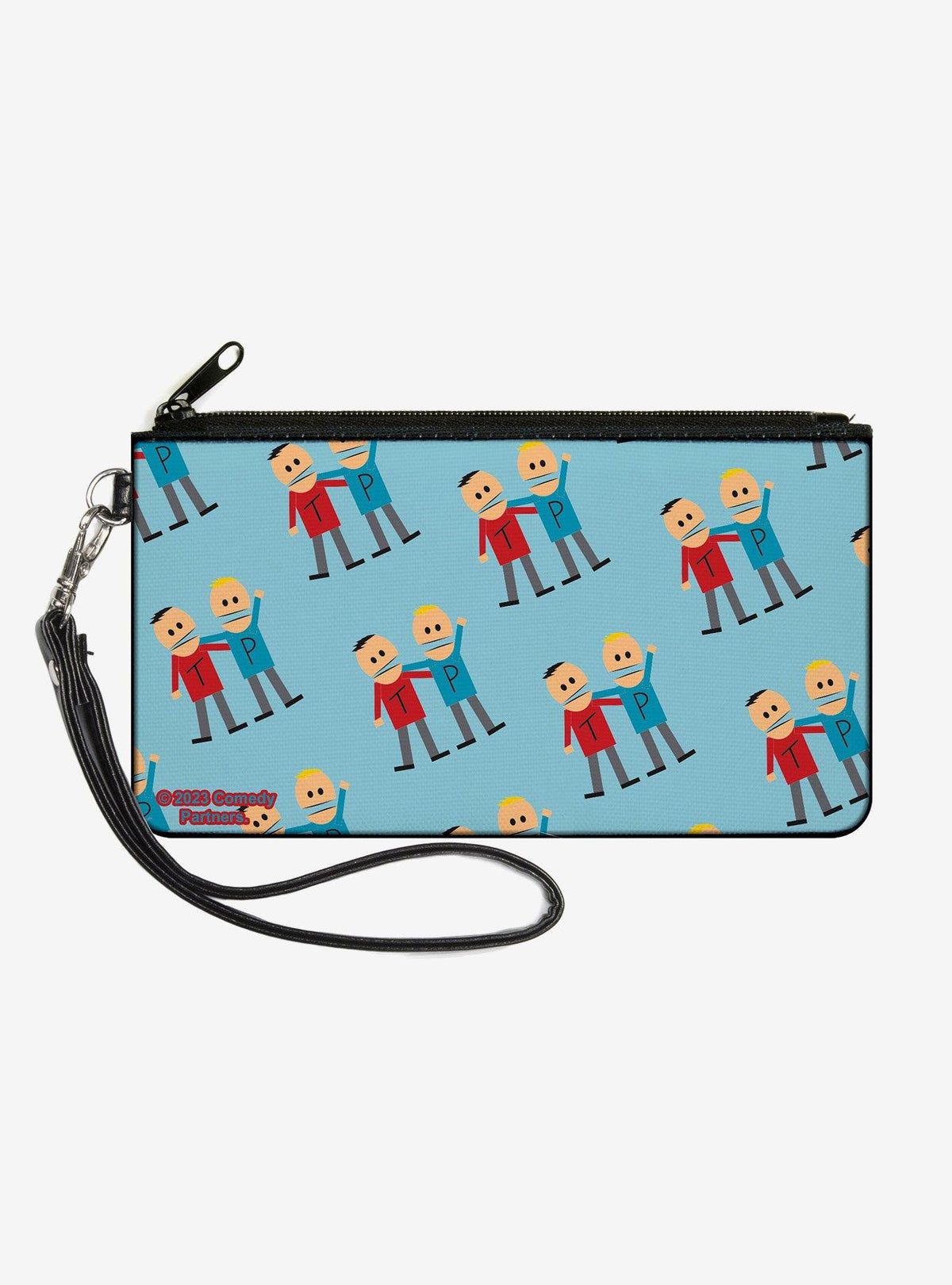 Billetera con cierre South Park Terrance y Phillip
