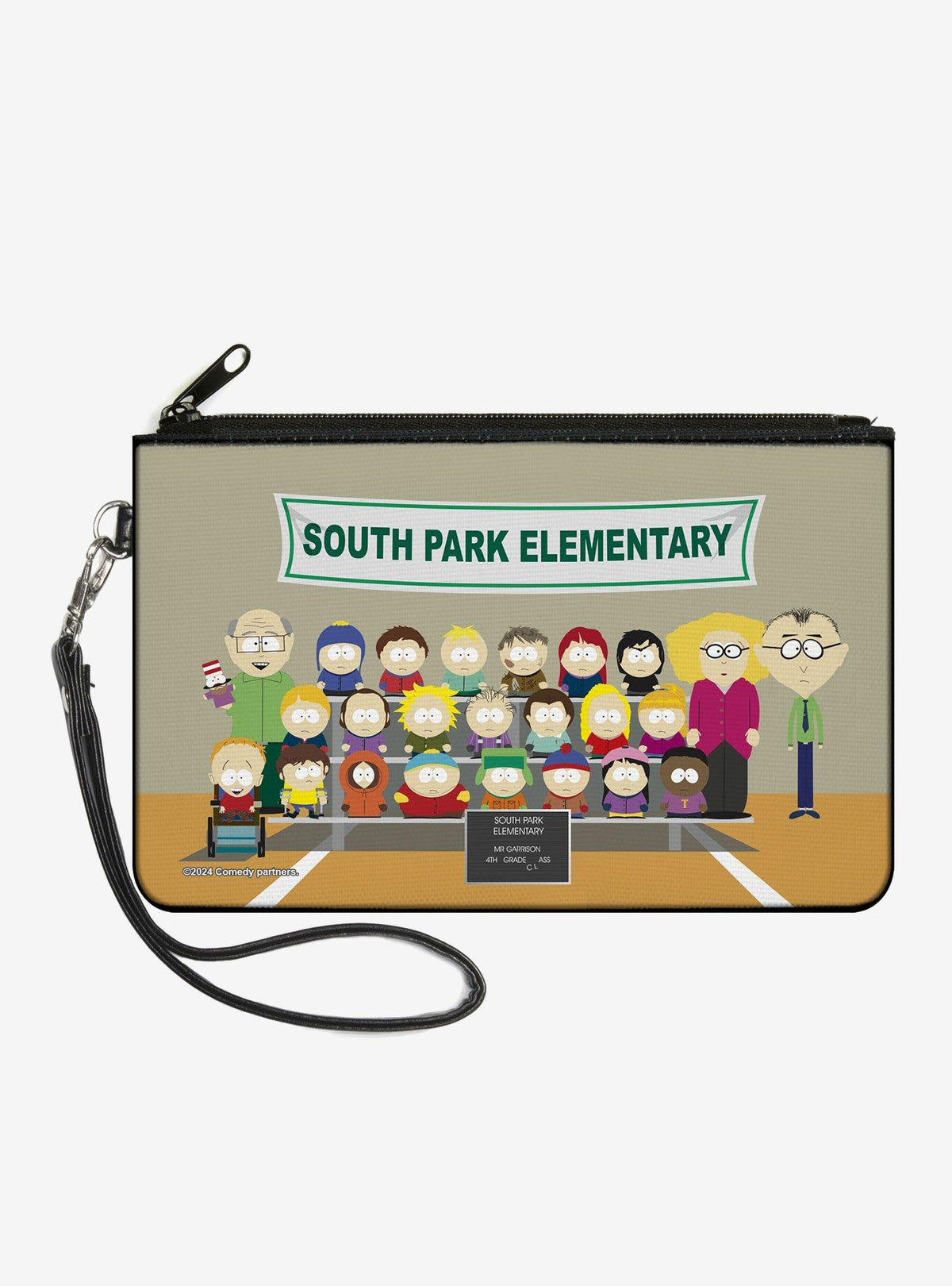Billetera con cierre South Park: foto del curso de 4.º básico