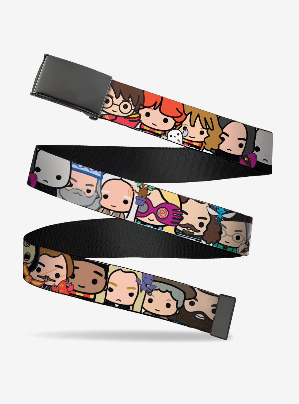 Cinturón Harry Potter Chibi con rostros y hebilla de pinza