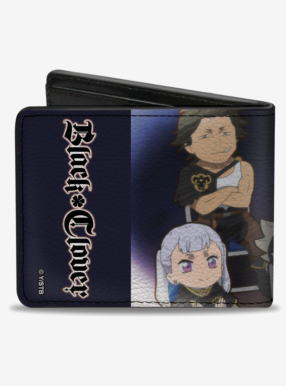 Billetera Black Clover con personajes chibi