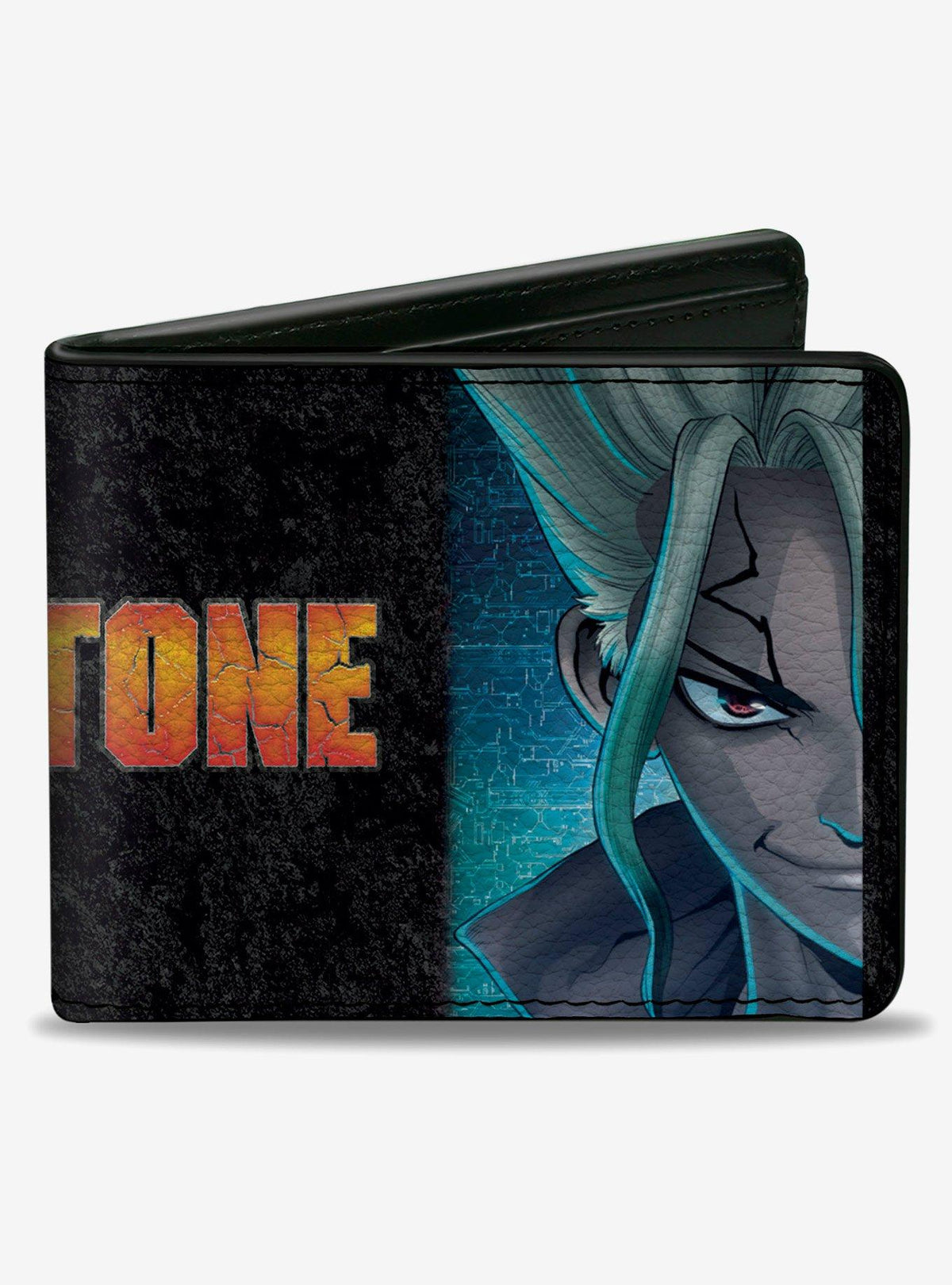 Billetera plegable Dr. Stone con Senku e Ibara