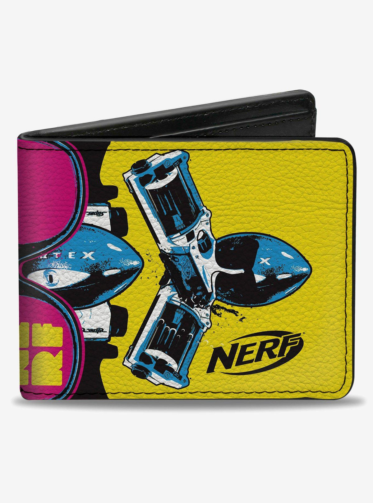 Billetera rosada Nerf Vortex y Blaster