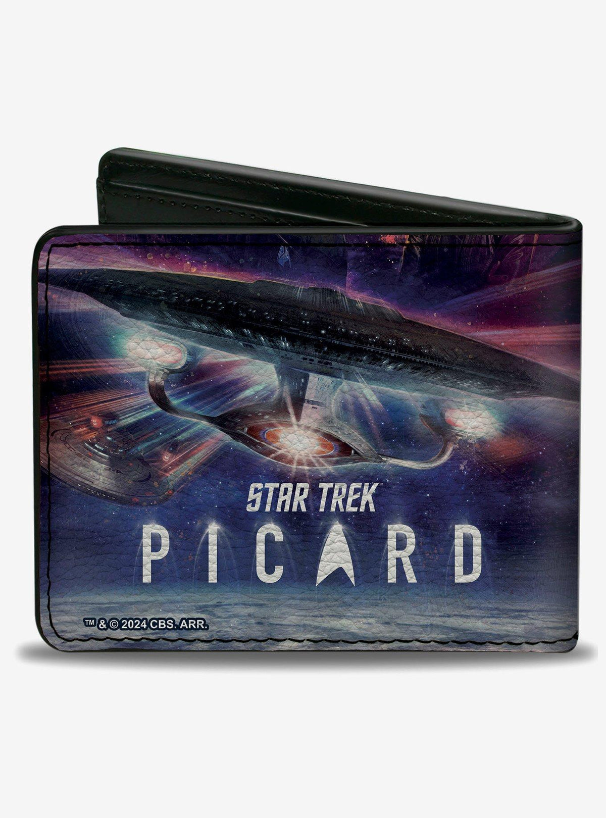 Billetera Star Trek: Picard con logo y pose grupal