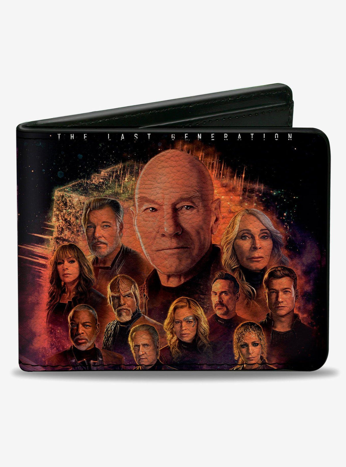 Billetera Star Trek: Picard con logo y pose grupal