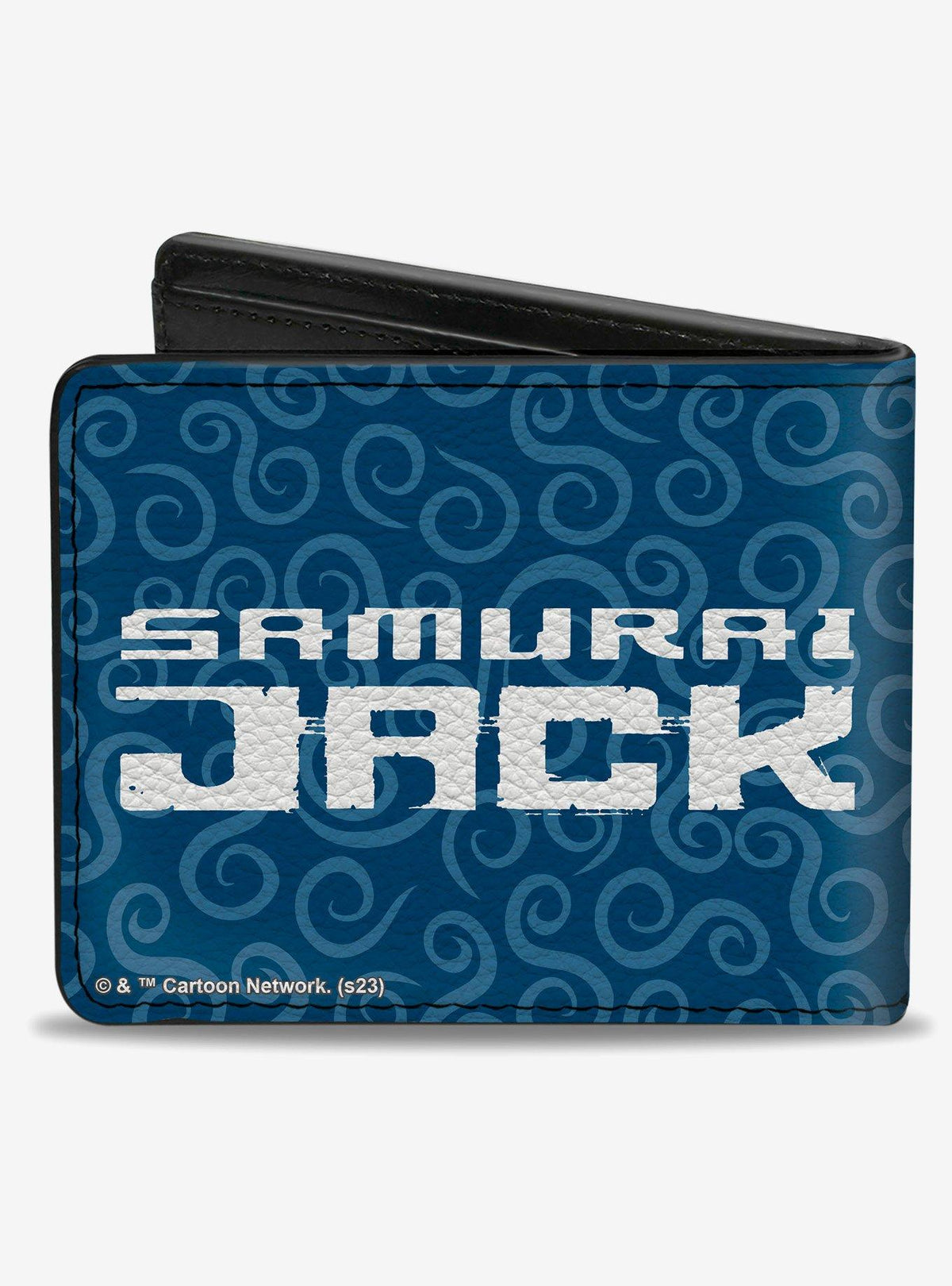 Billetera plegable Samurai Jack con diseño de katana