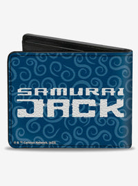 Billetera plegable Samurai Jack con diseño de katana