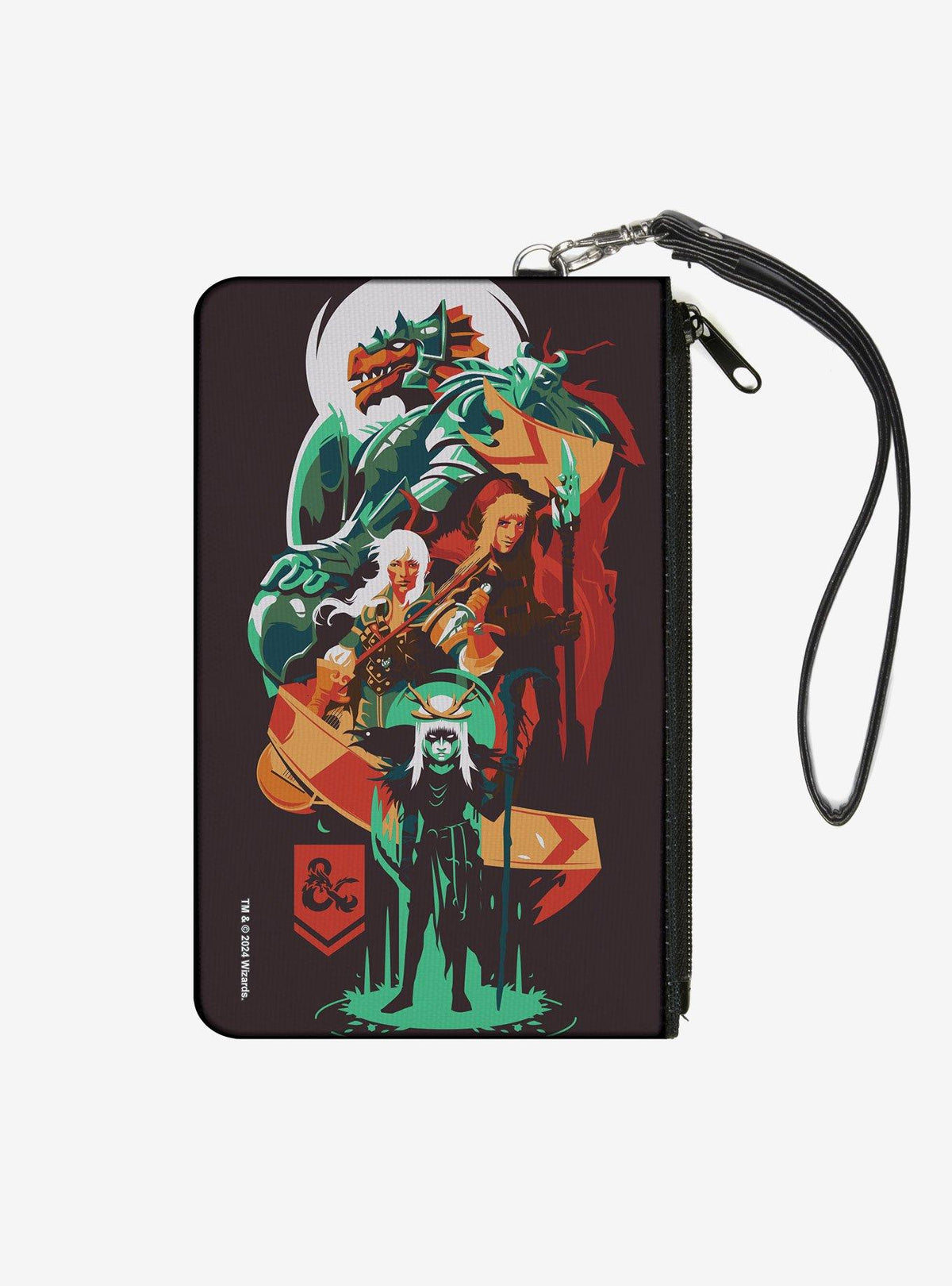 Billetera tipo clutch Dungeons & Dragons con collage