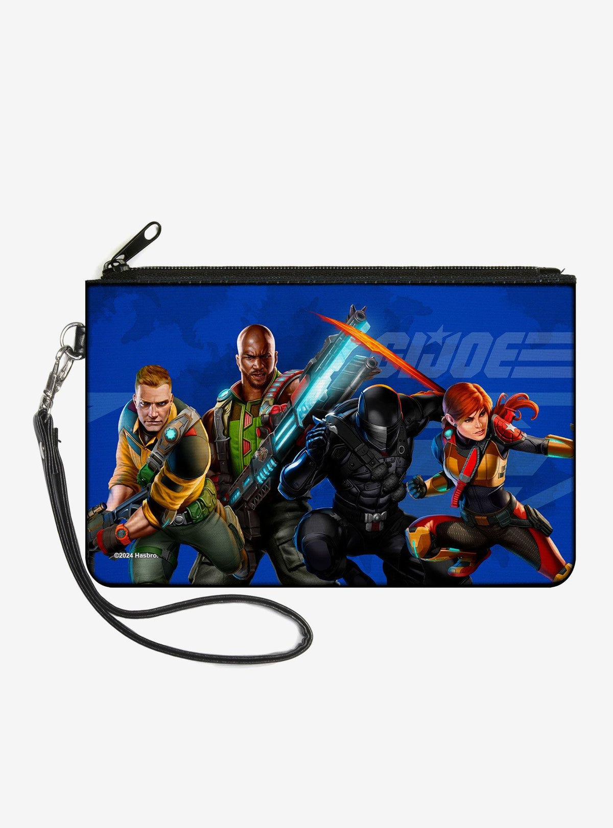 Billetera tipo clutch GI Joe con logo y agentes