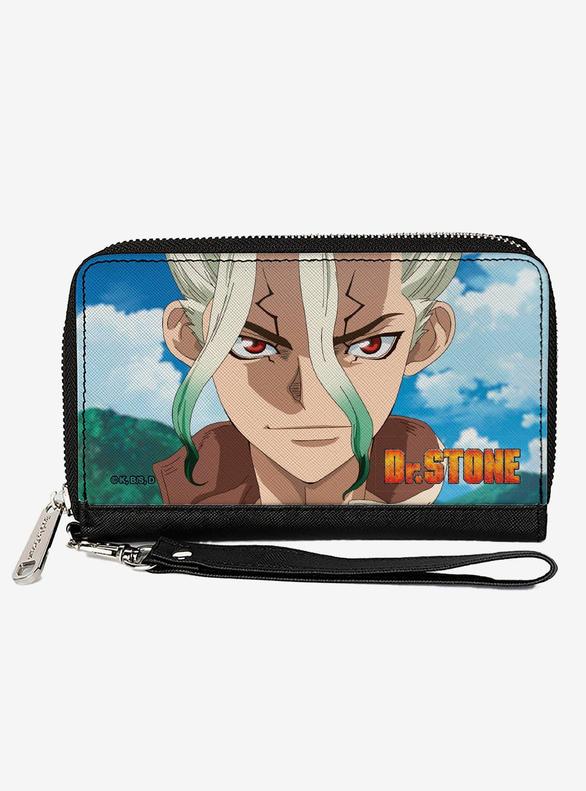 Billetera Dr. Stone de Senku Ishigami con cierre