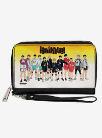 Haikyu!! Billetera con cierre y correa desmontable