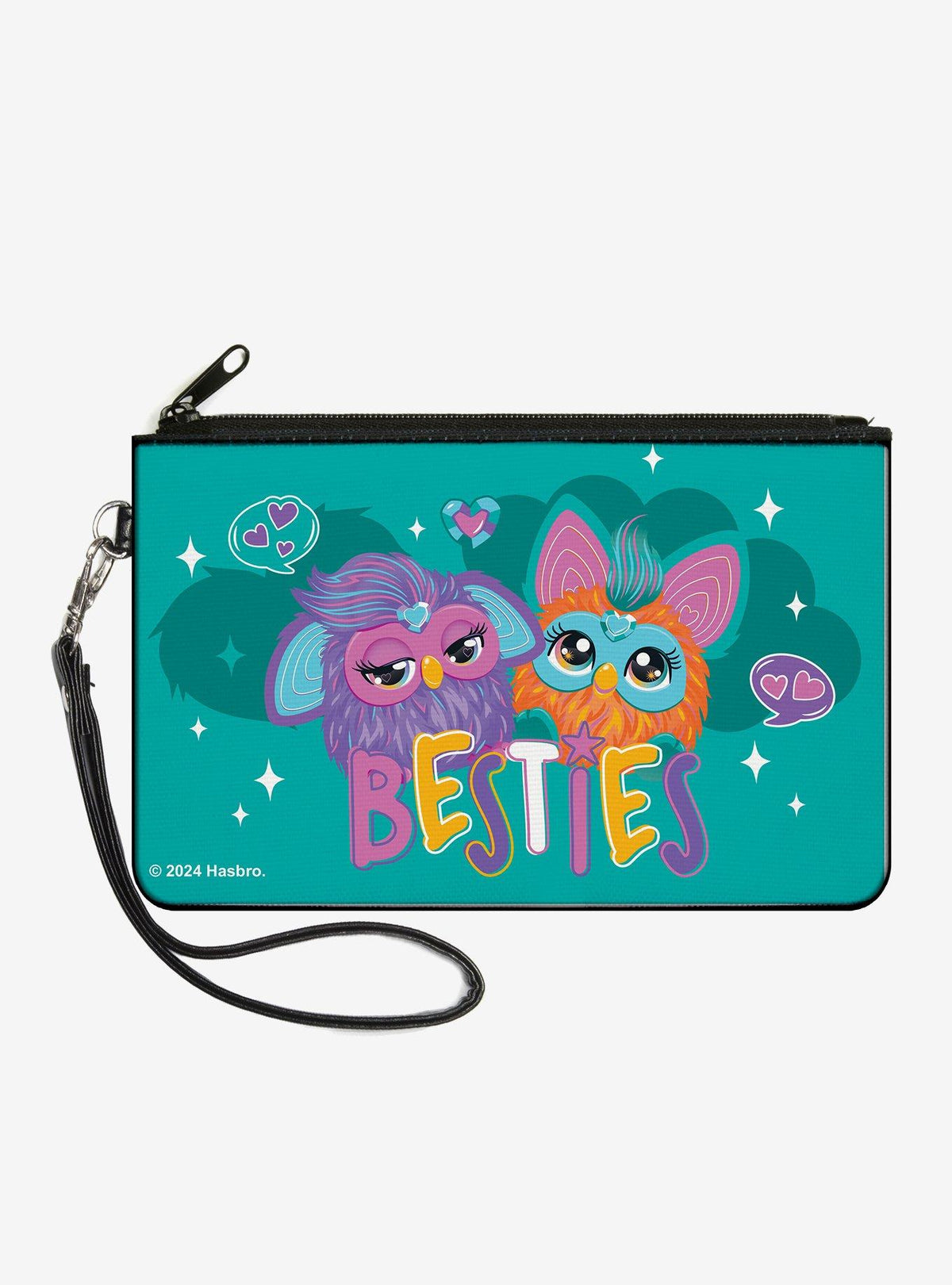 Billetera Furby morada y Furby Besties turquesa