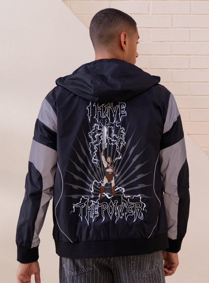 Chaqueta cortaviento con logo Masters of the Universe