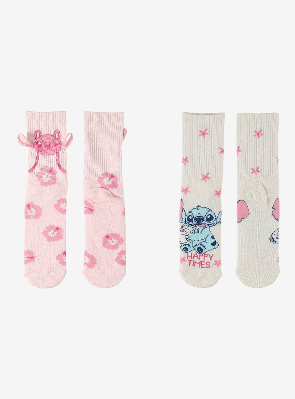 Calcetines Disney de Stitch y Angel, 2 pares