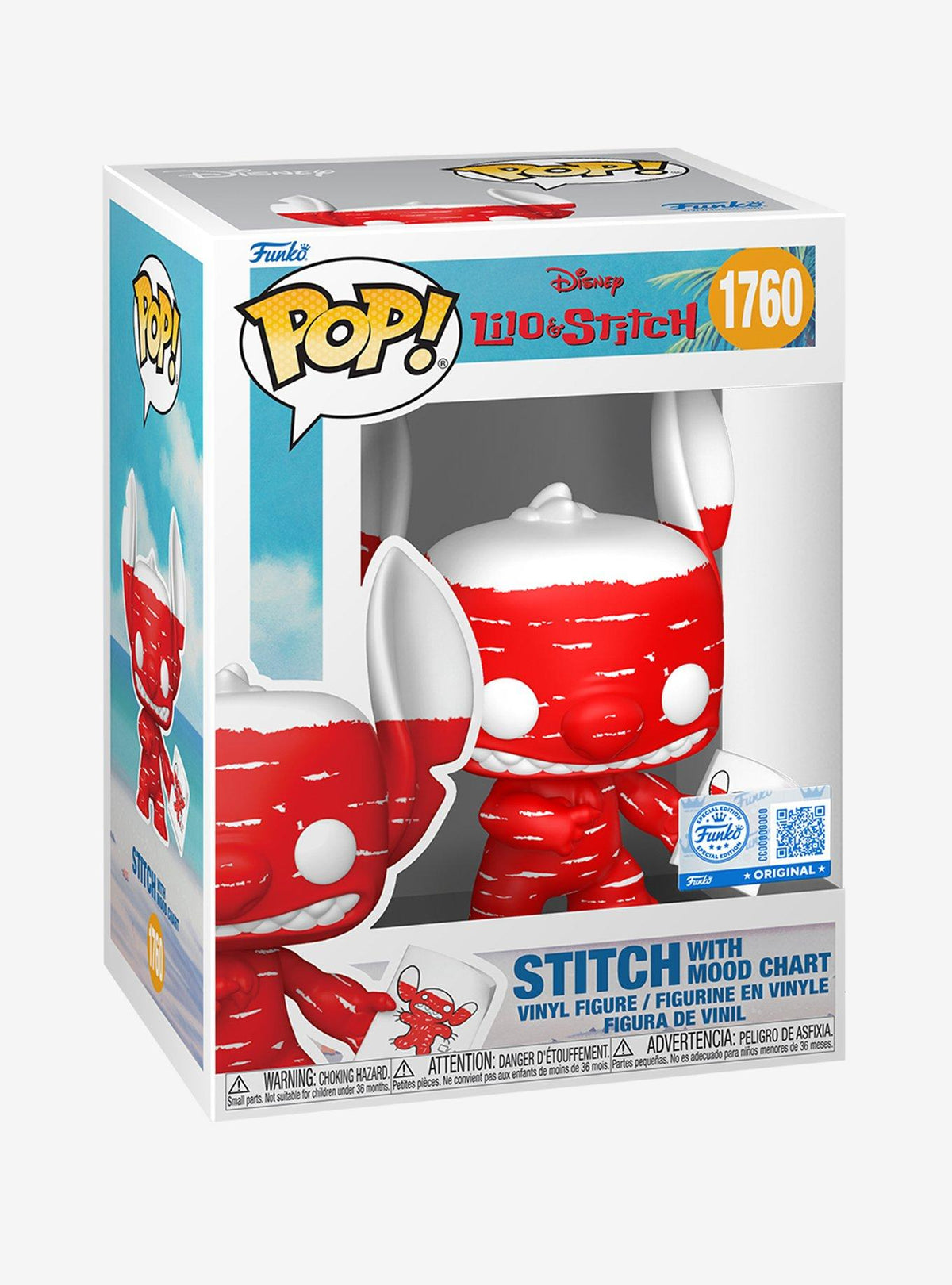 Funko Pop! Stitch con tabla de estados de ánimo