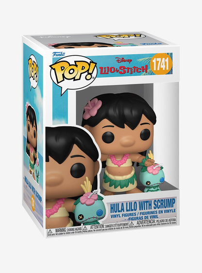 Funko Pop! Disney Lilo & Stitch Lilo Hula con Scrump