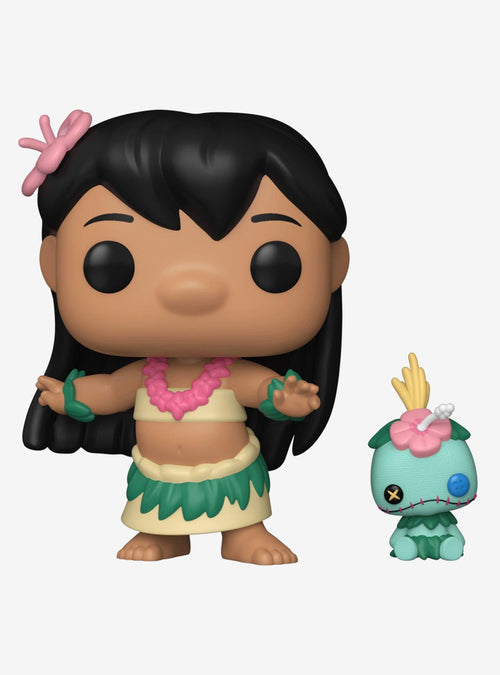 Funko Pop! Disney Lilo & Stitch Lilo Hula con Scrump