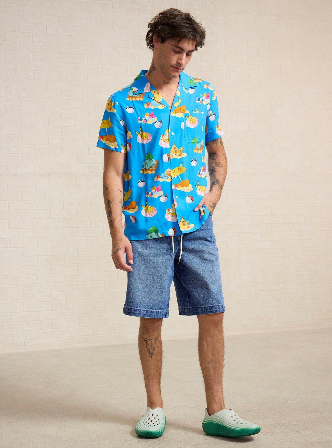 Camisa Pokémon Beach Day con estampado integral