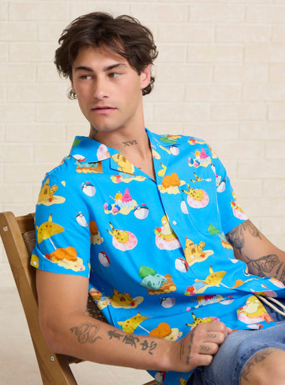 Camisa Pokémon Beach Day con estampado integral