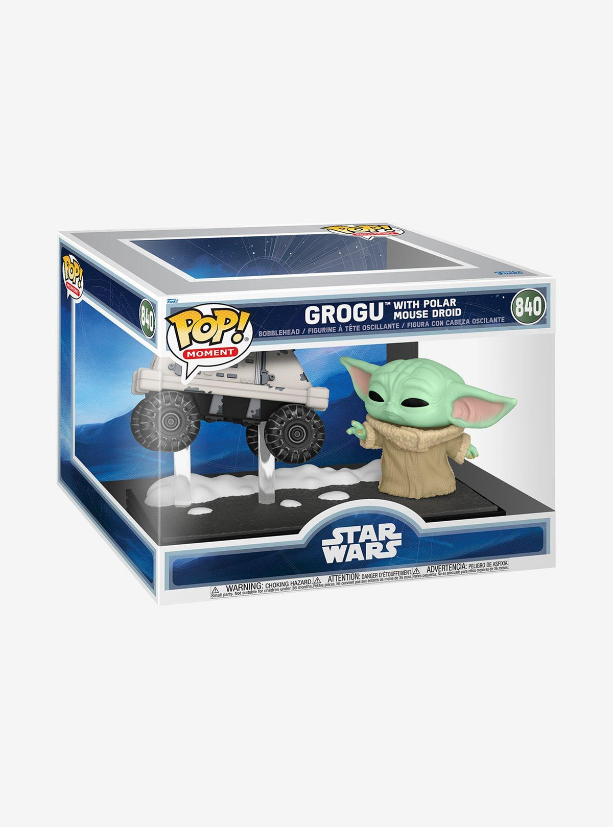 Funko Pop! Moment: Grogu con droide ratón polar