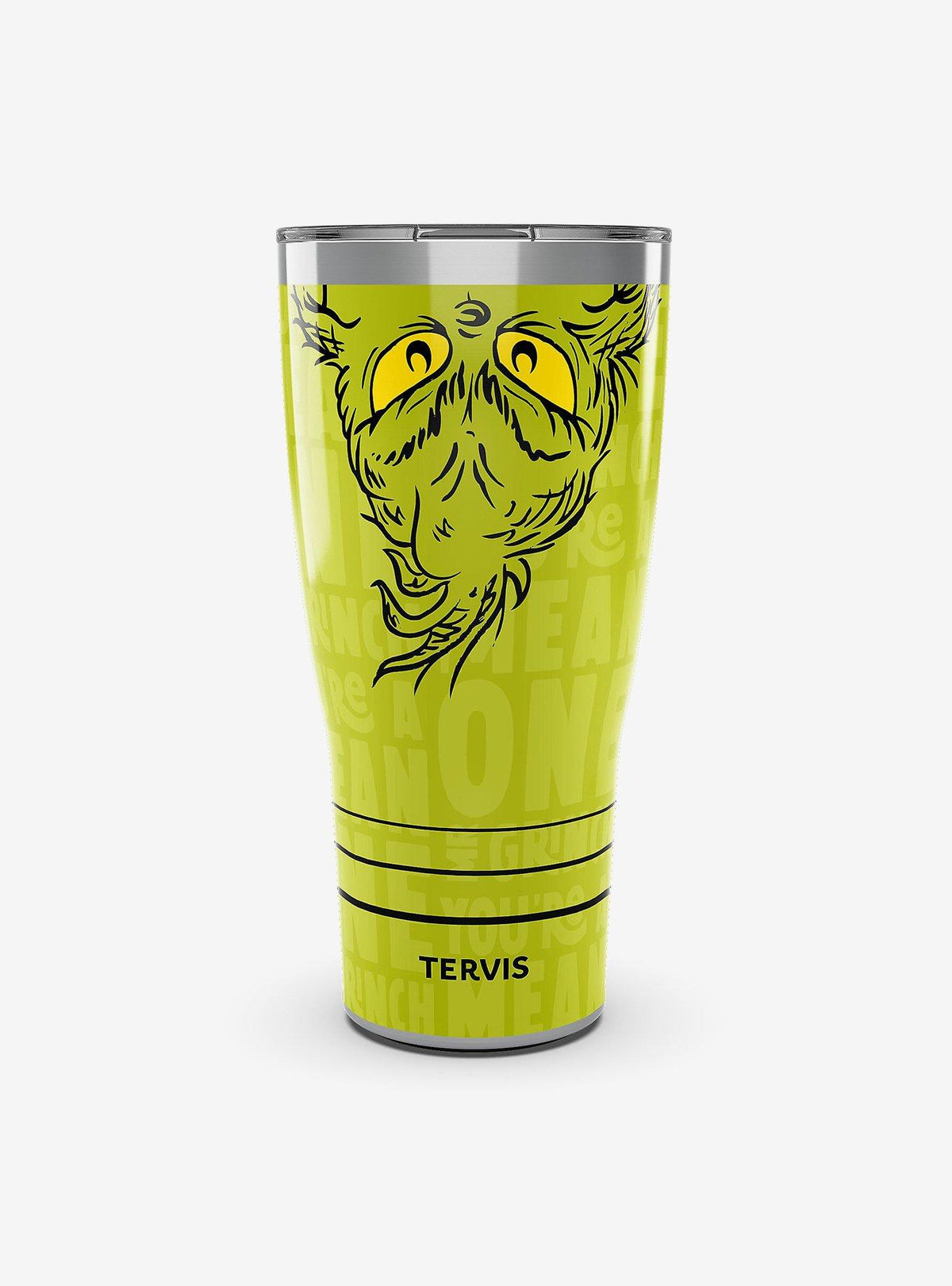 Vaso térmico del Grinch de 887 ml con tapa deslizante