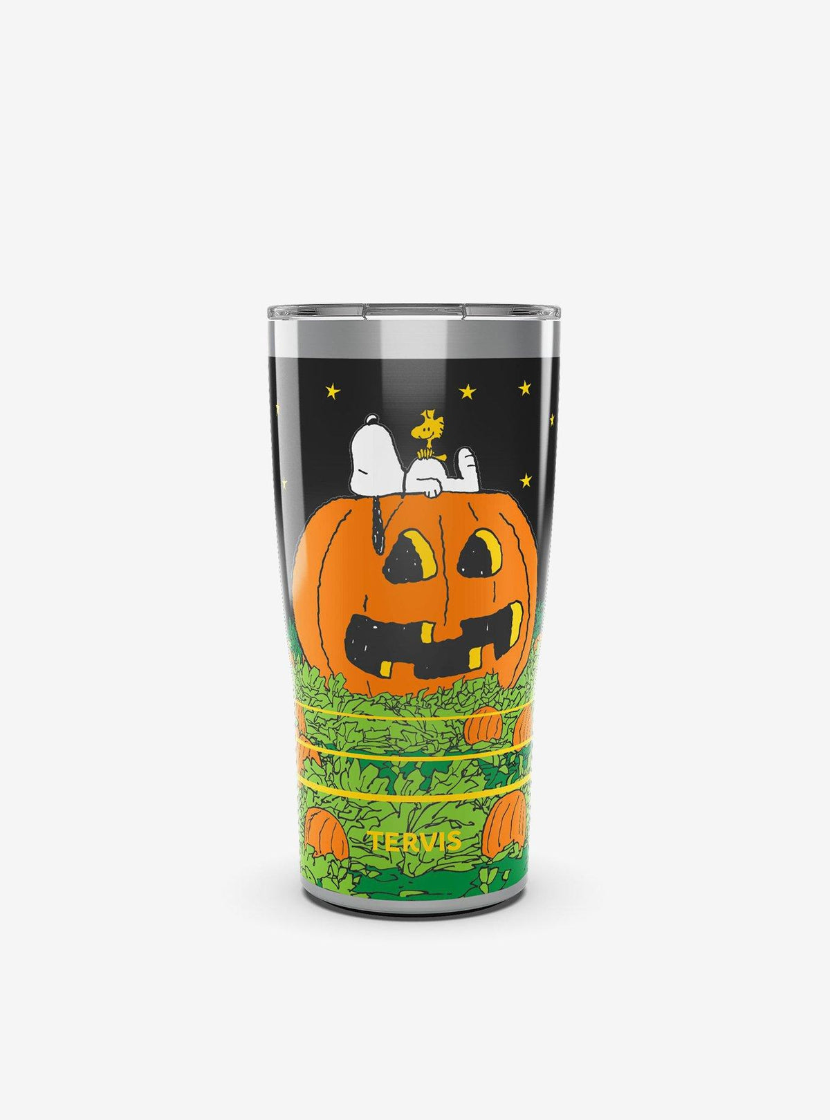 Vaso Peanuts Great Pumpkin Fright de 20 oz con tapa deslizante