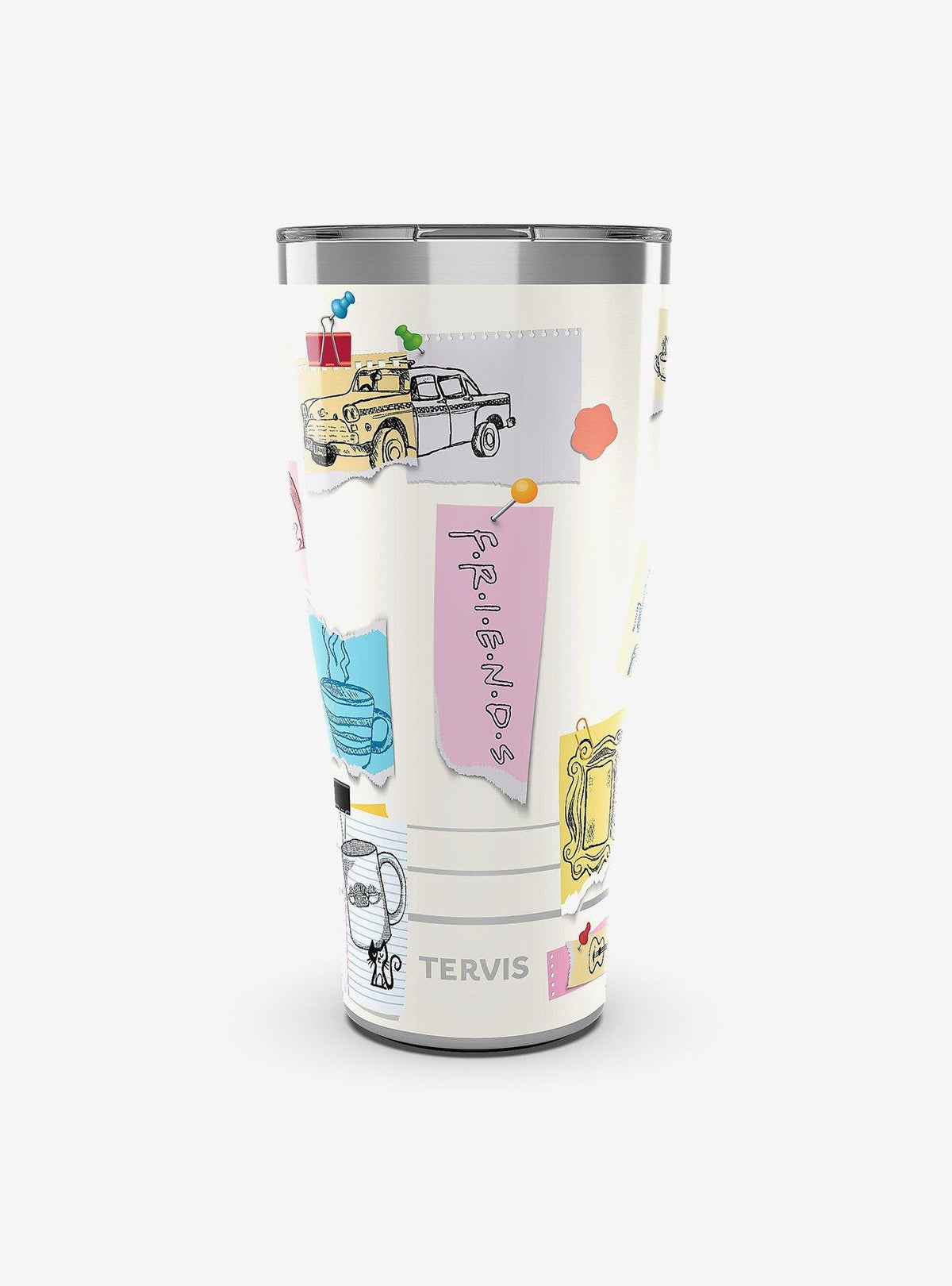 Friends: vaso térmico de 30 oz con tapa deslizable