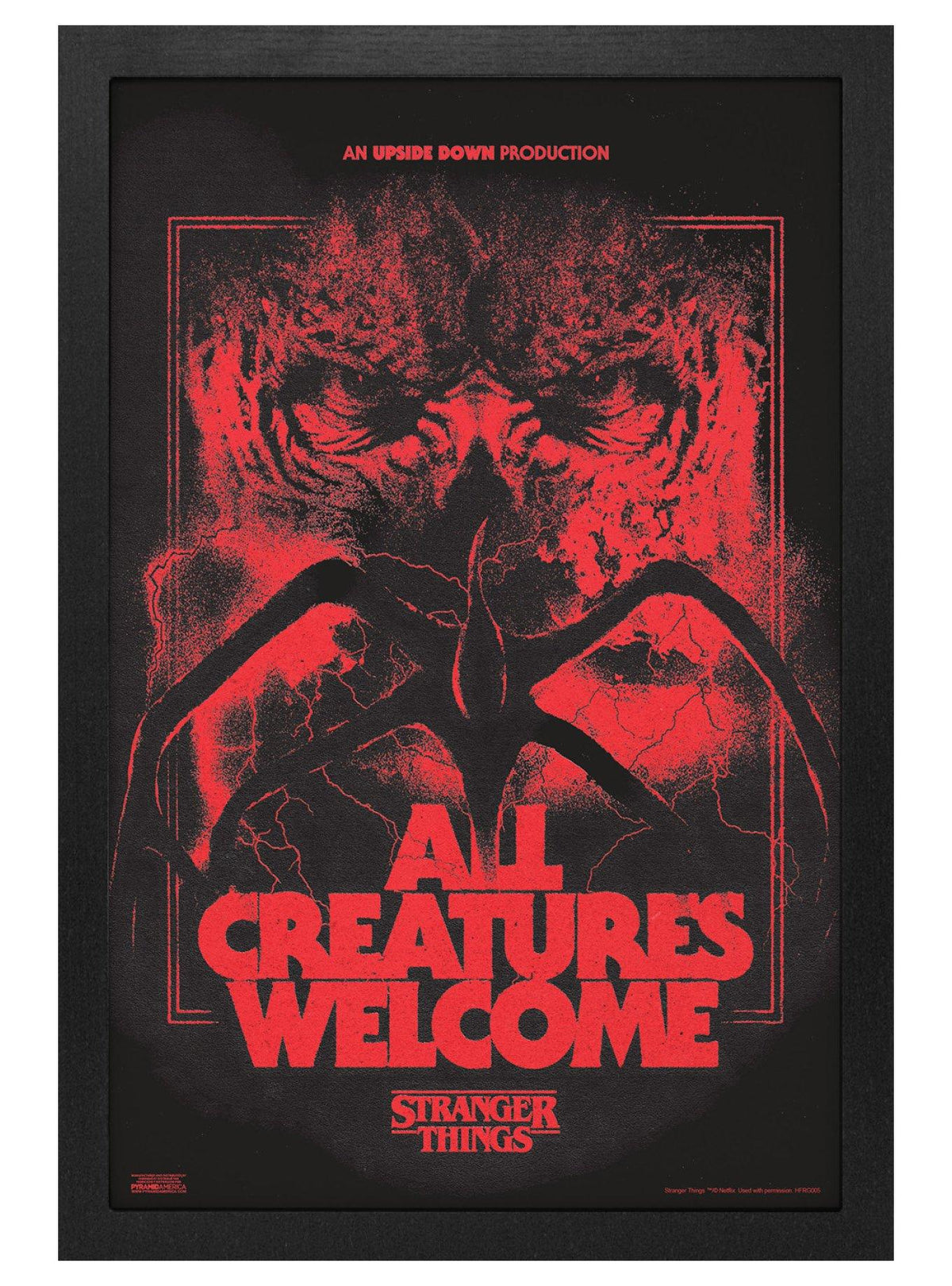 Stranger Things: Póster enmarcado Todos son bienvenidos
