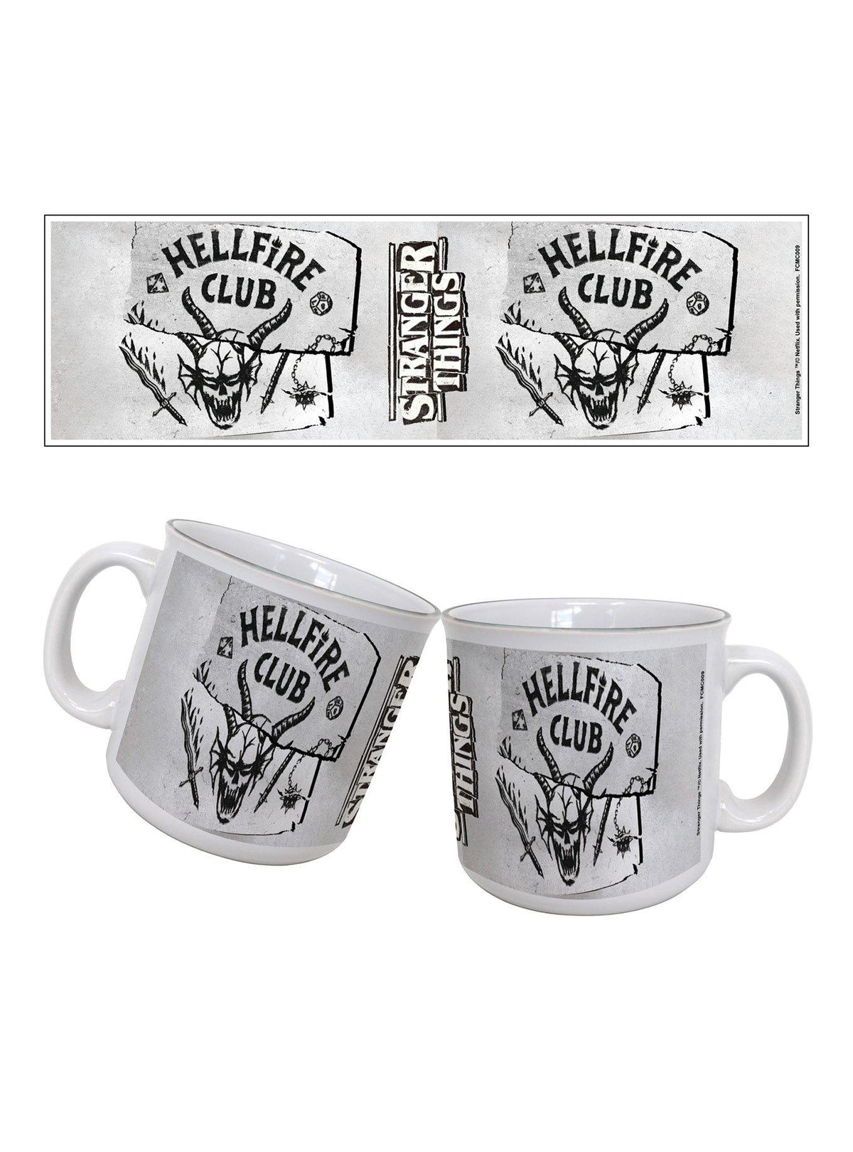Taza Camper Stranger Things Hellfire Club 20 oz