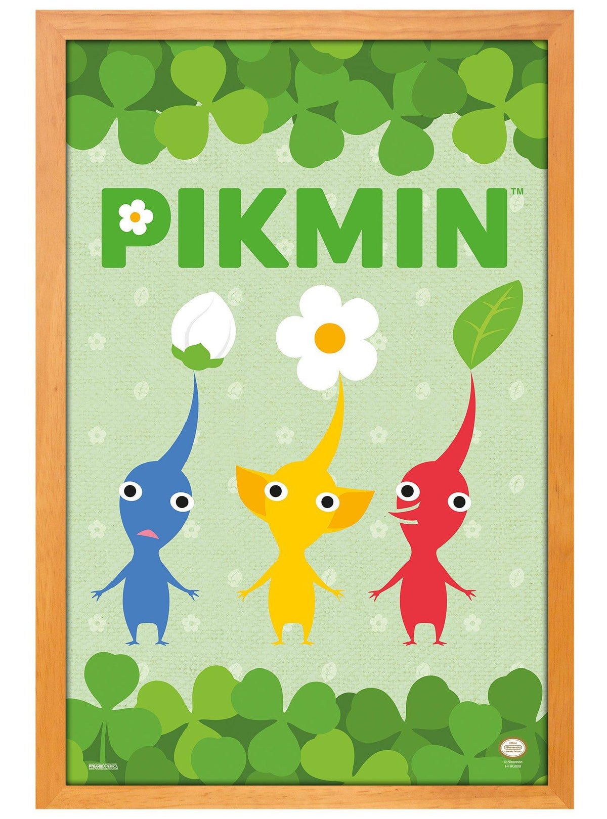 Póster enmarcado Trío de Pikmin