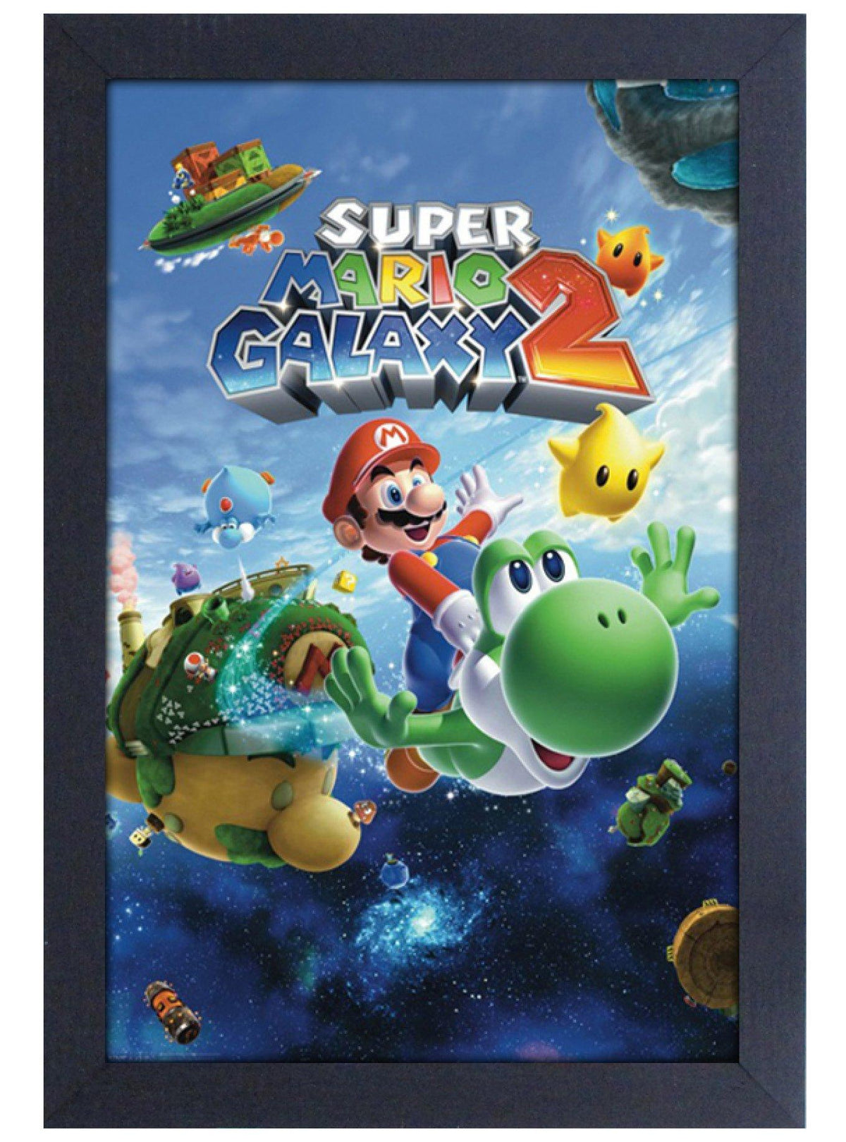 Póster enmarcado de Super Mario Galaxy 2